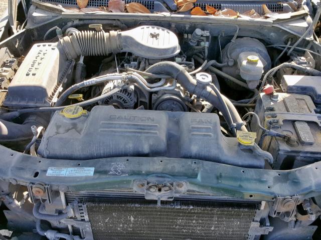 1B7GL22X5YS703167 - 2000 DODGE DAKOTA GREEN photo 7