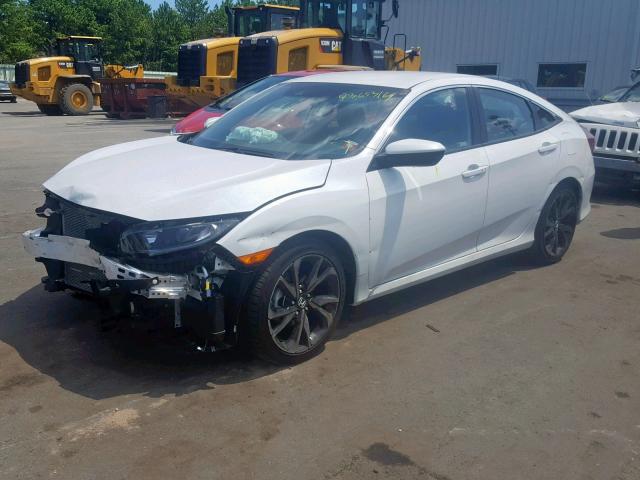 2HGFC2F88KH517525 - 2019 HONDA CIVIC SPOR WHITE photo 2