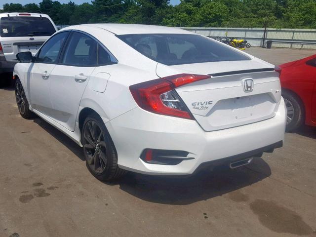 2HGFC2F88KH517525 - 2019 HONDA CIVIC SPOR WHITE photo 3