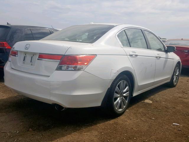 1HGCP2F85BA146619 - 2011 HONDA ACCORD EXL WHITE photo 4