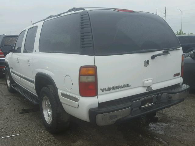 3GKFK16Z82G186535 - 2002 GMC YUKON XL K WHITE photo 3