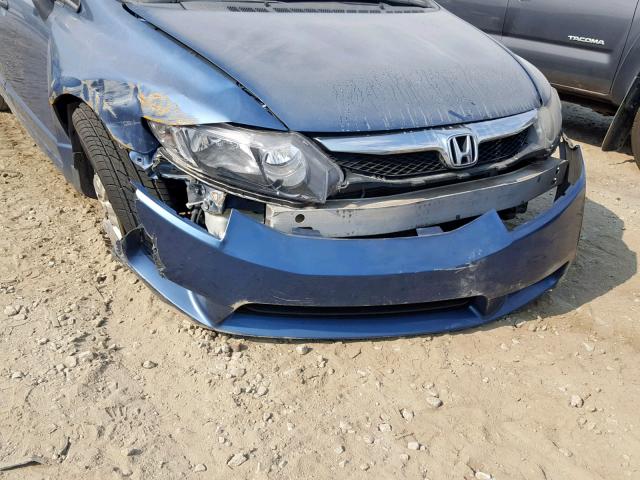 19XFA1F32BE006438 - 2011 HONDA CIVIC VP BLUE photo 9