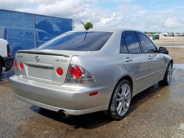 JTHBD182010031497 - 2001 LEXUS IS 300 SILVER photo 4