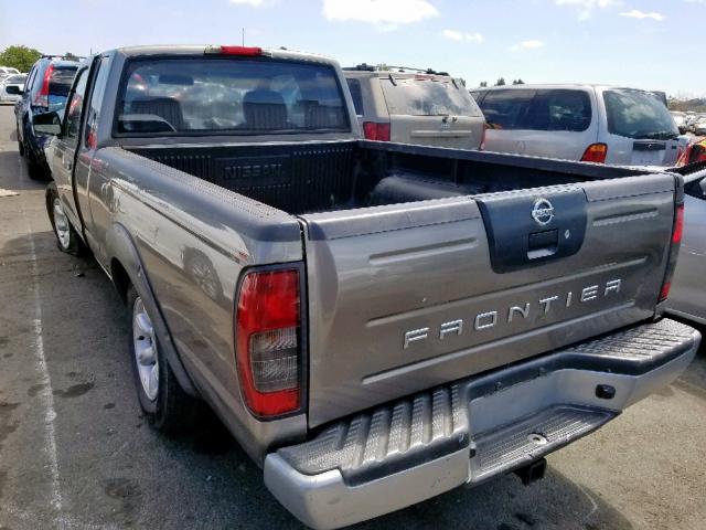 1N6DD26T43C430861 - 2003 NISSAN FRONTIER K GRAY photo 3