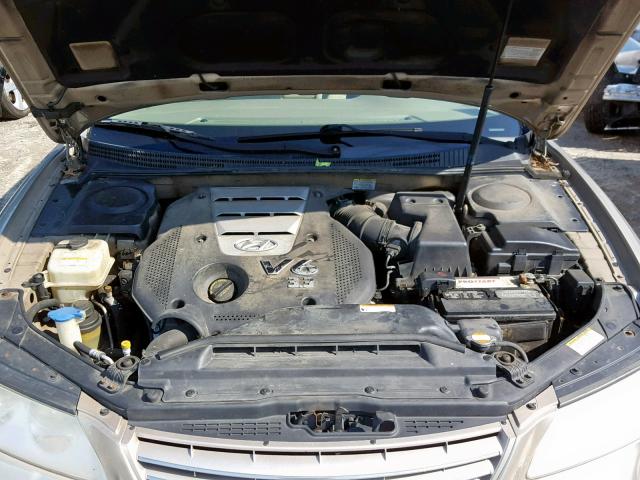 KMHFC46DX7A236609 - 2007 HYUNDAI AZERA GLS GOLD photo 7