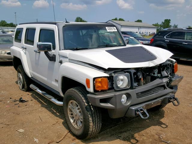 5GTDN13E678139196 - 2007 HUMMER H3 WHITE photo 1