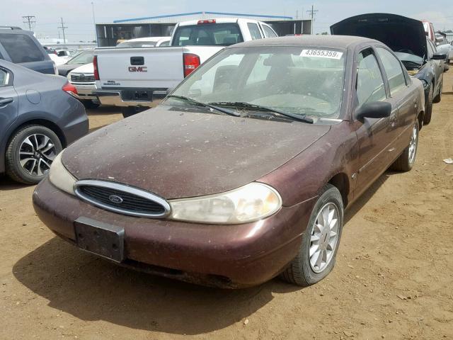 1FAFP66L0YK136872 - 2000 FORD CONTOUR SE BURGUNDY photo 2