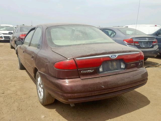 1FAFP66L0YK136872 - 2000 FORD CONTOUR SE BURGUNDY photo 3