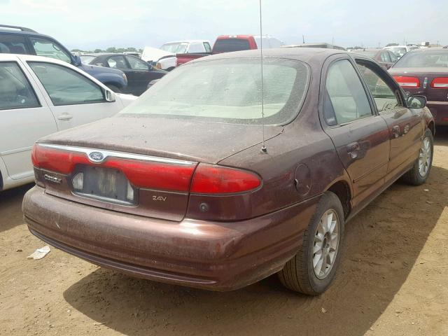 1FAFP66L0YK136872 - 2000 FORD CONTOUR SE BURGUNDY photo 4