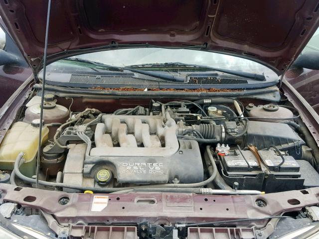 1FAFP66L0YK136872 - 2000 FORD CONTOUR SE BURGUNDY photo 7