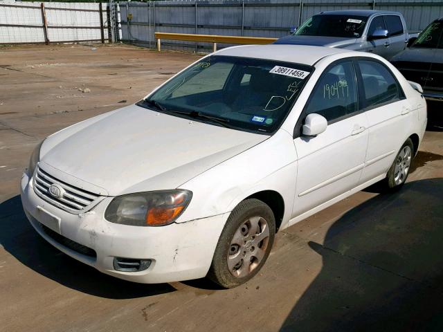 KNAFE222695644492 - 2009 KIA SPECTRA EX WHITE photo 2