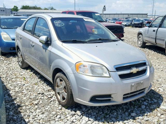 KL1TD56E79B378505 - 2009 CHEVROLET AVEO LS SILVER photo 1