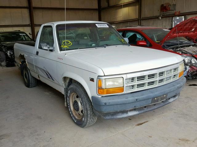 1B7FL26X3TS519196 - 1996 DODGE DAKOTA WHITE photo 1