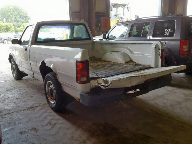 1B7FL26X3TS519196 - 1996 DODGE DAKOTA WHITE photo 3