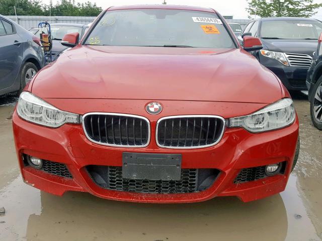 WBA8B7C53GK368746 - 2016 BMW 340 XI RED photo 9