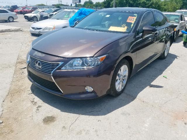 JTHBW1GG7D2001431 - 2013 LEXUS ES 300H BROWN photo 2