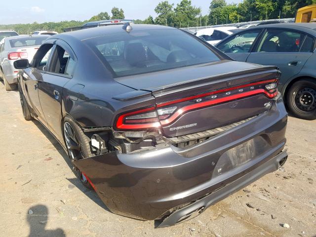 2C3CDXCT9FH915843 - 2015 DODGE CHARGER R/ GRAY photo 3