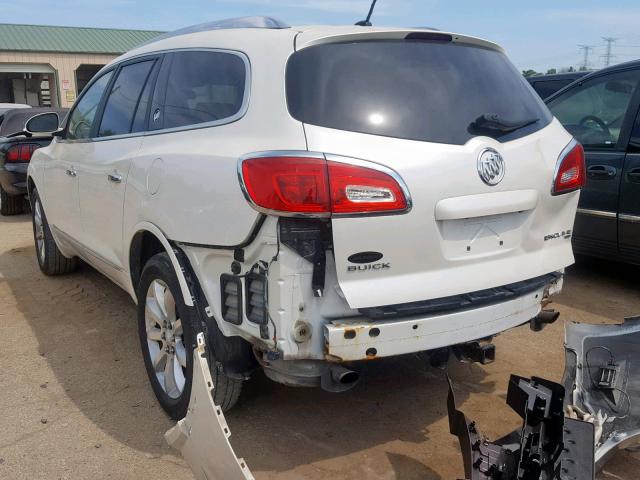 5GAKVDKD9DJ231708 - 2013 BUICK ENCLAVE WHITE photo 3