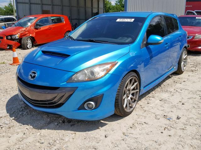 JM1BL1H31A1342413 - 2010 MAZDA SPEED 3 BLUE photo 2