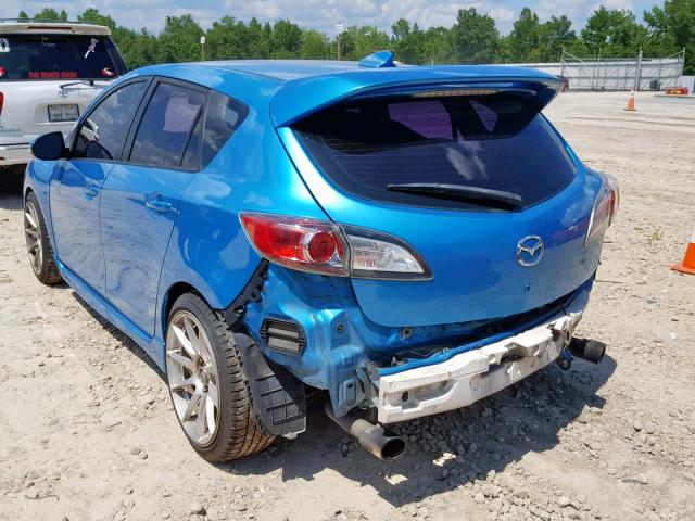 JM1BL1H31A1342413 - 2010 MAZDA SPEED 3 BLUE photo 3