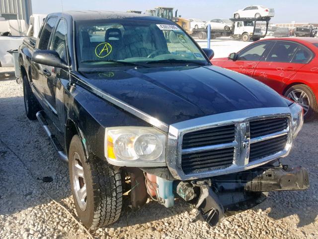 1D7HE28K95S264616 - 2005 DODGE DAKOTA QUA BLACK photo 1