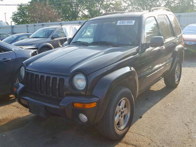 1J8GL58K72W221080 - 2002 JEEP LIBERTY LI BLACK photo 2