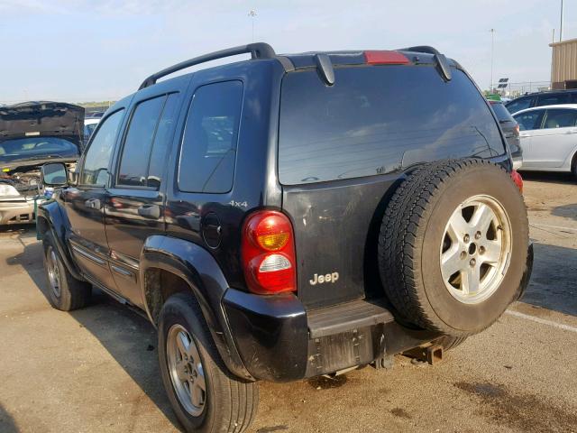 1J8GL58K72W221080 - 2002 JEEP LIBERTY LI BLACK photo 3