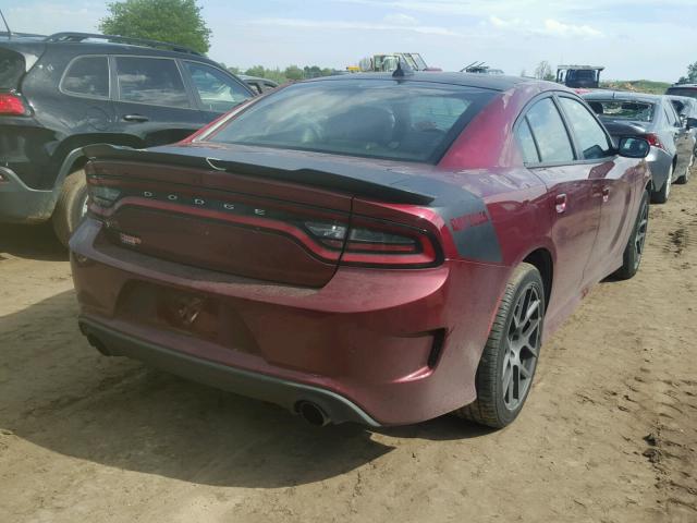 2C3CDXCTXJH173378 - 2018 DODGE CHARGER R/ RED photo 4