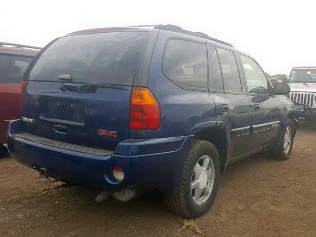 1GKDT13S722214944 - 2002 GMC ENVOY BLUE photo 4