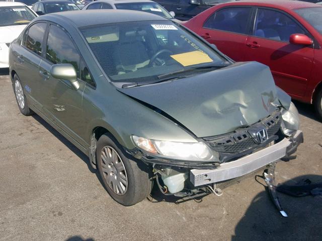 1HGFA46599L000027 - 2009 HONDA CIVIC GX GREEN photo 1