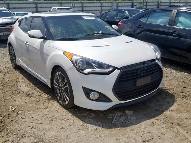 KMHTC6AE6GU302554 - 2016 HYUNDAI VELOSTER T WHITE photo 1