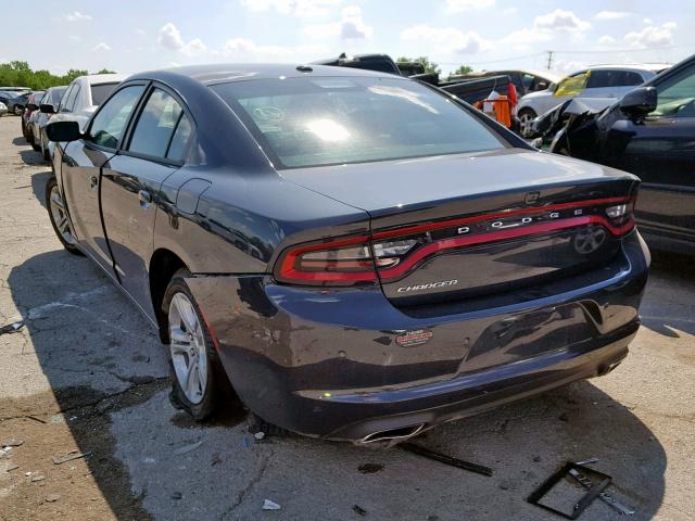 2C3CDXBG1KH605944 - 2019 DODGE CHARGER SX CHARCOAL photo 3