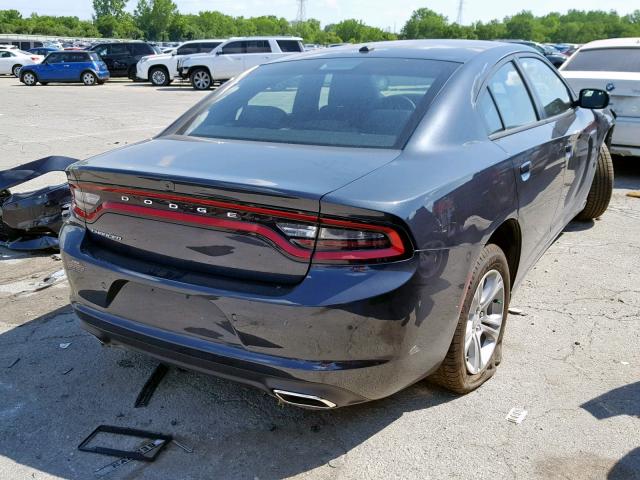 2C3CDXBG1KH605944 - 2019 DODGE CHARGER SX CHARCOAL photo 4