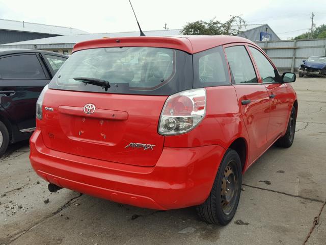 2T1KR32E56C570017 - 2006 TOYOTA COROLLA MA RED photo 4