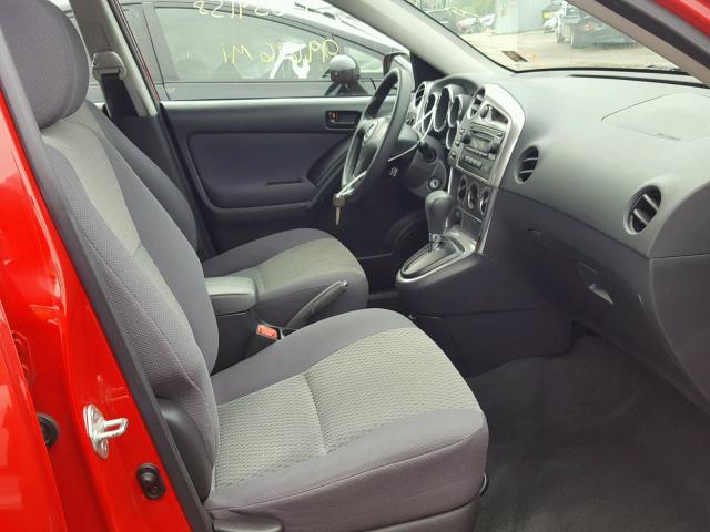 2T1KR32E56C570017 - 2006 TOYOTA COROLLA MA RED photo 5