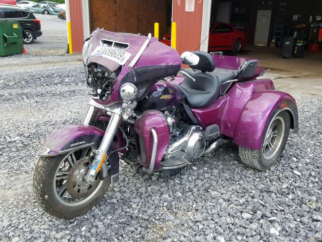 1HD1MAL14GB855803 - 2016 HARLEY-DAVIDSON FLHTCUTG T PURPLE photo 2