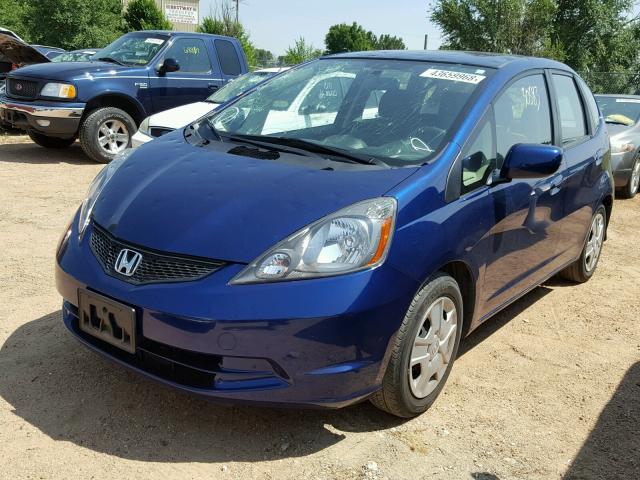 JHMGE8H39DC073951 - 2013 HONDA FIT BLUE photo 2