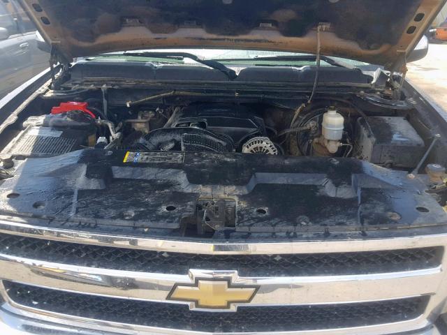 3GCRCSE03AG201925 - 2010 CHEVROLET SILVERADO CHARCOAL photo 7