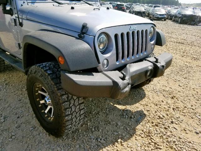 1C4AJWAG4FL683800 - 2015 JEEP WRANGLER S SILVER photo 9