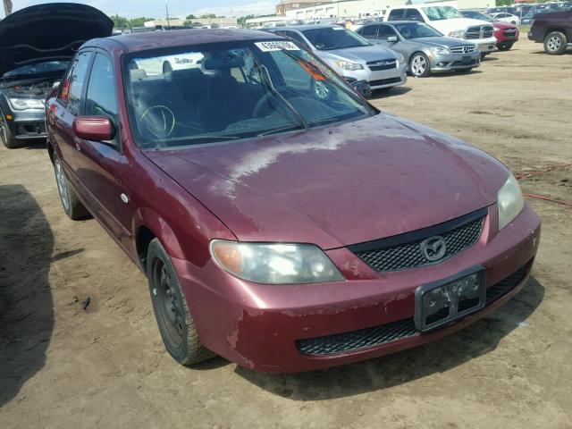 JM1BJ225X21618823 - 2002 MAZDA PROTEGE DX BURGUNDY photo 1