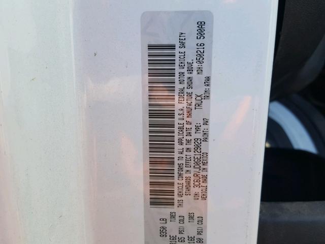 3C6URVJD0GE129029 - 2016 RAM PROMASTER 白色 照片 10