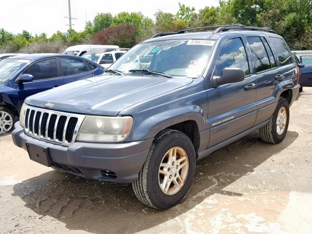 1J4GW48S13C613316 - 2003 JEEP GRAND CHER BLUE photo 2