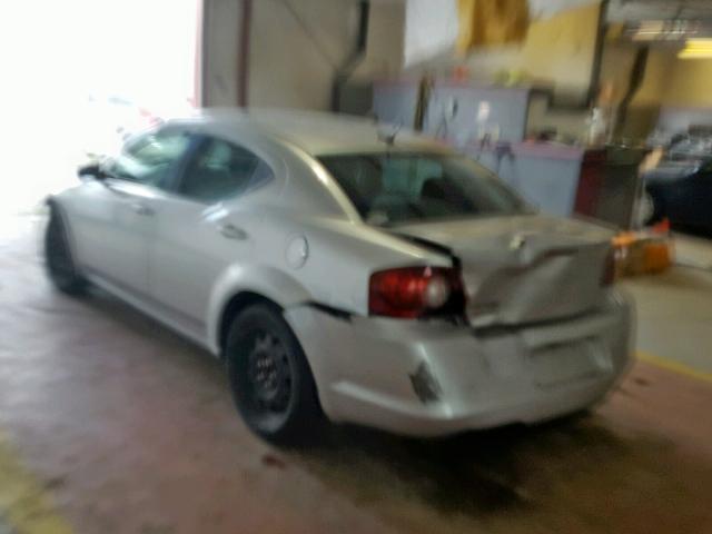 1B3BD4FB7BN523472 - 2011 DODGE AVENGER EX SILVER photo 3