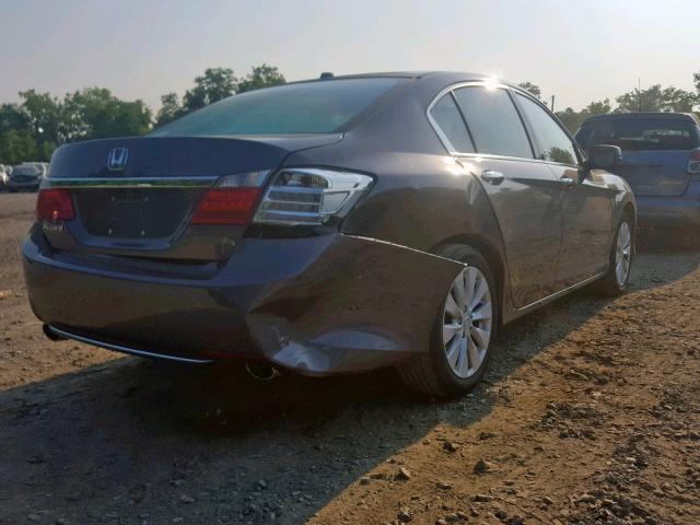 1HGCR3F86DA048850 - 2013 HONDA ACCORD EXL GRAY photo 4