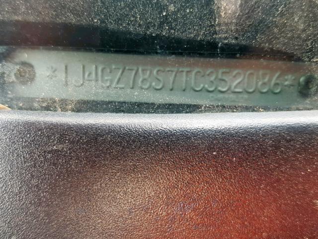 1J4GZ78S7TC352086 - 1996 JEEP GRAND CHER GRAY photo 10