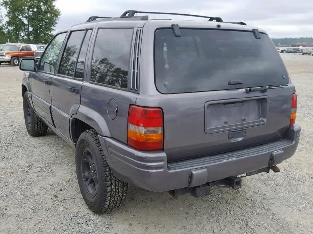 1J4GZ78S7TC352086 - 1996 JEEP GRAND CHER GRAY photo 3