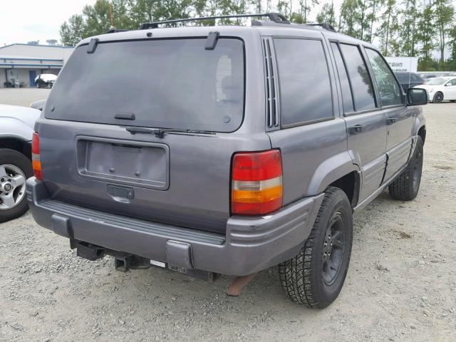 1J4GZ78S7TC352086 - 1996 JEEP GRAND CHER GRAY photo 4