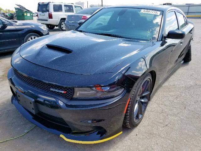 2C3CDXHG6KH608233 - 2019 DODGE CHARGER GT BLACK photo 2