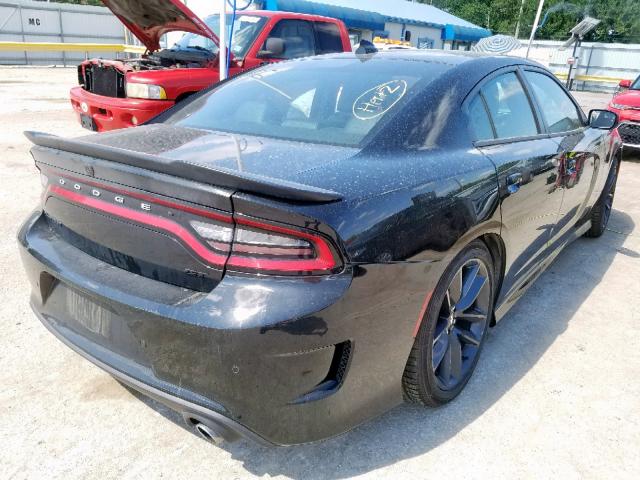 2C3CDXHG6KH608233 - 2019 DODGE CHARGER GT BLACK photo 4