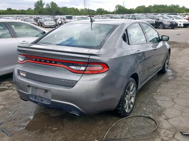 1C3CDFBA7DD337780 - 2013 DODGE DART SXT GRAY photo 4